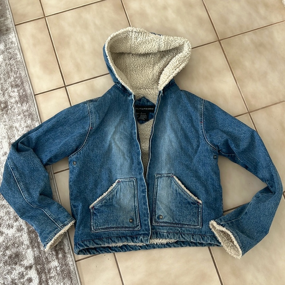 vintage denim lined jacket